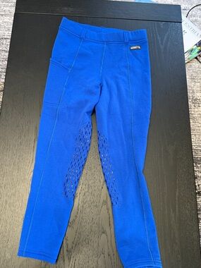 Kerrits Blue Fleece Winter Riding breeches Size large Kids